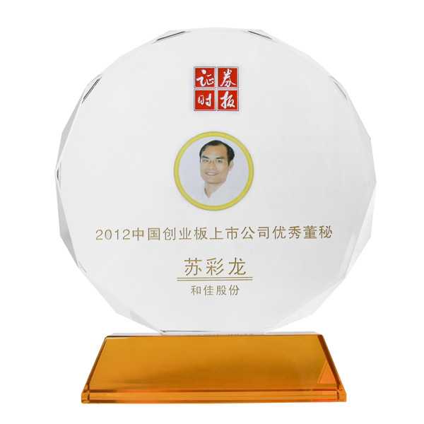 和佳股份董事會秘書蘇彩龍榮獲“2012中國創(chuàng)業(yè)板上市公司優(yōu)秀董秘”獎